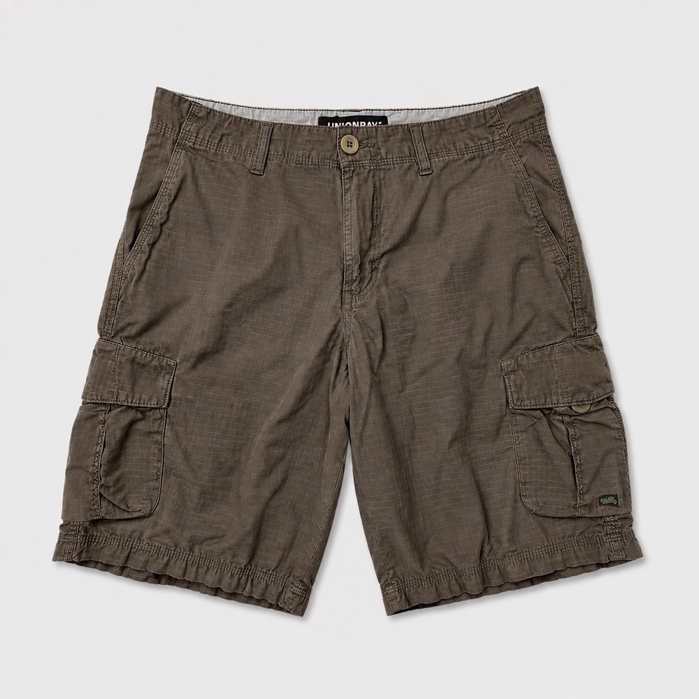 Hawk Cargo Shorts Mens 29 Brown Ripstop Long Baggy Utility Skate Shorts